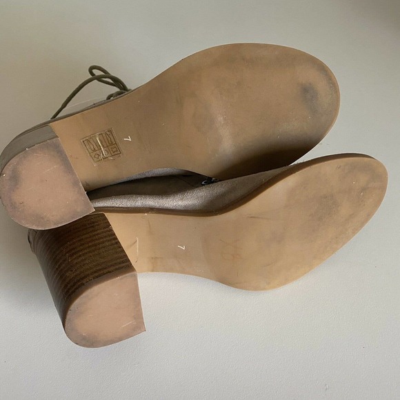 Jeffrey Campbell Cors Lace Up Bootie Sandal Gray Suede Corset Block Heel… - Picture 8 of 10